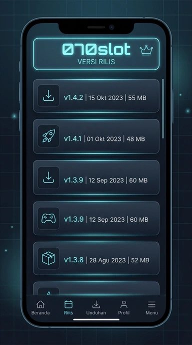 Riwayat Versi 070slot untuk Pengguna Android
