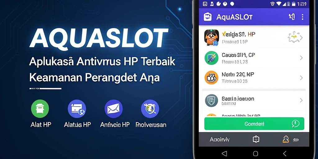 Tampilan antarmuka AQUASLOT yang intuitif dan mudah dipahami.