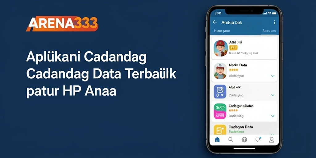 Tampilan antarmuka ARENA333 yang intuitif untuk cadangan data.
