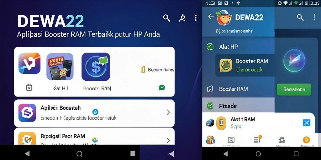 Antarmuka DEWA22 untuk pengelolaan RAM yang efisien.