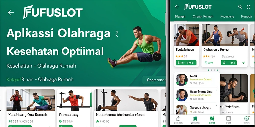 Antarmuka FUFUSLOT yang intuitif dan menarik untuk olahraga rumah.