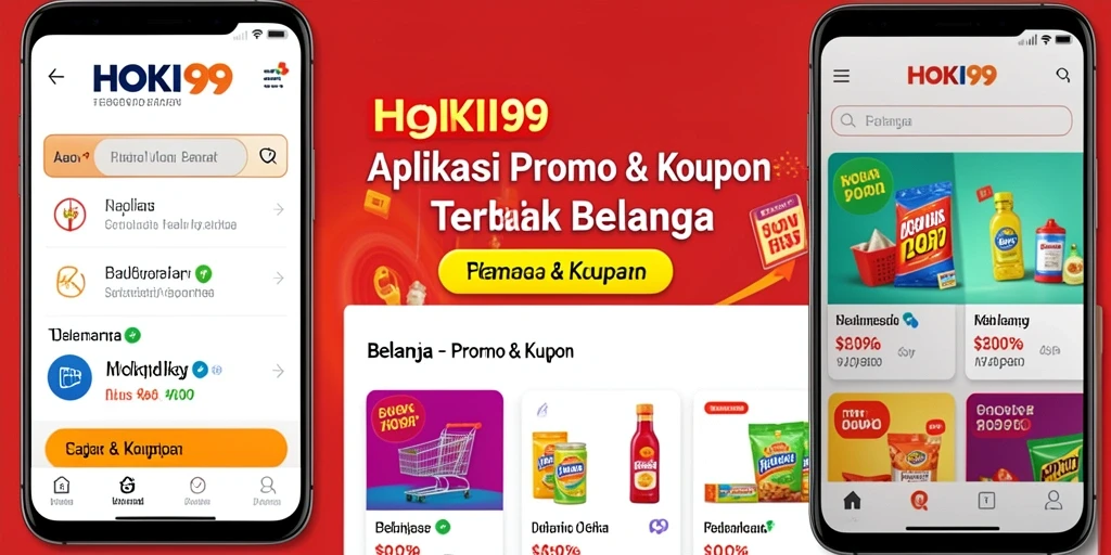 Antarmuka HOKI99 yang sederhana dan menarik saat menjelajahi kupon.