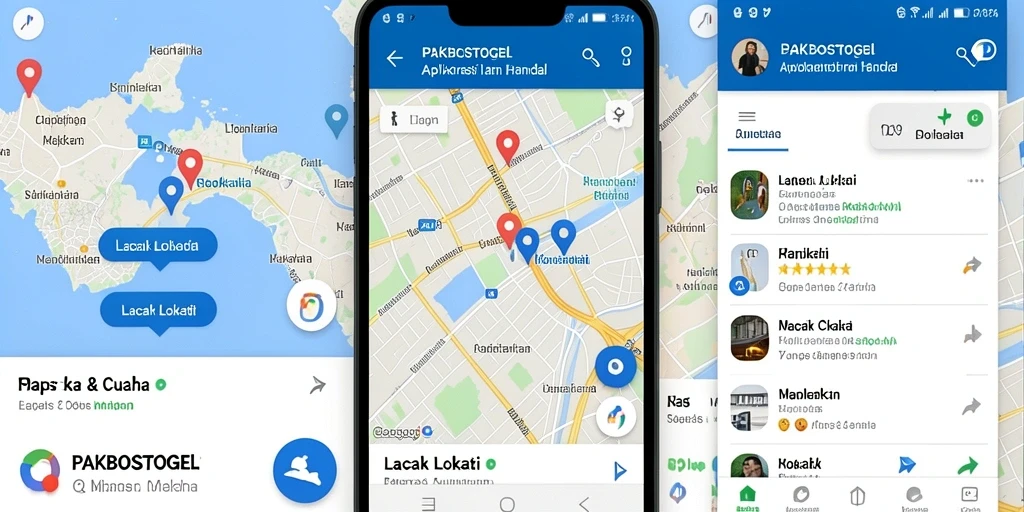 Tampilan antarmuka PAKBOSTOGEL yang intuitif untuk Lacak Lokasi.