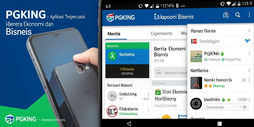 Tampilan antarmuka PGKING yang modern dan informatif.