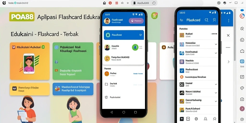 Antarmuka POA88 yang intuitif dan menarik untuk aplikasi Flashcard.