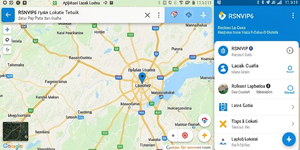 Antarmuka RSNVIP6 menampilkan fitur pelacakan lokasi yang detail.
